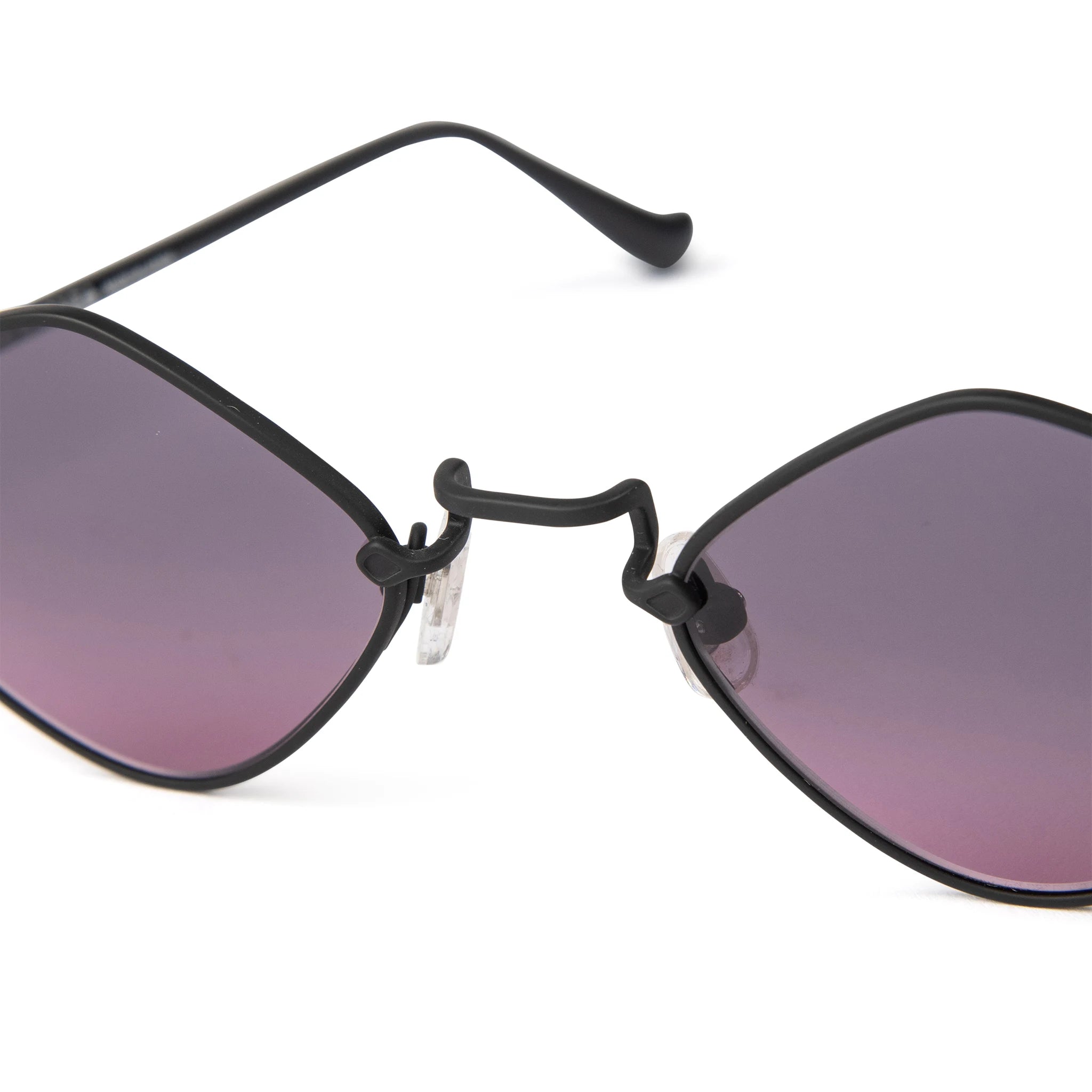 Nose view of Chrome Hearts Diamond Dog Matte Black Sunglasses